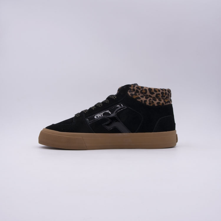 baskets femme Faguo walnut mid noir| Tendance Chausseur