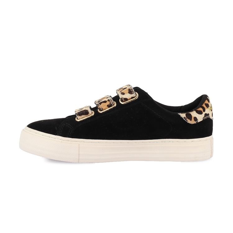 baskets femme No name arcade straps perfos noir| Tendance Chausseur