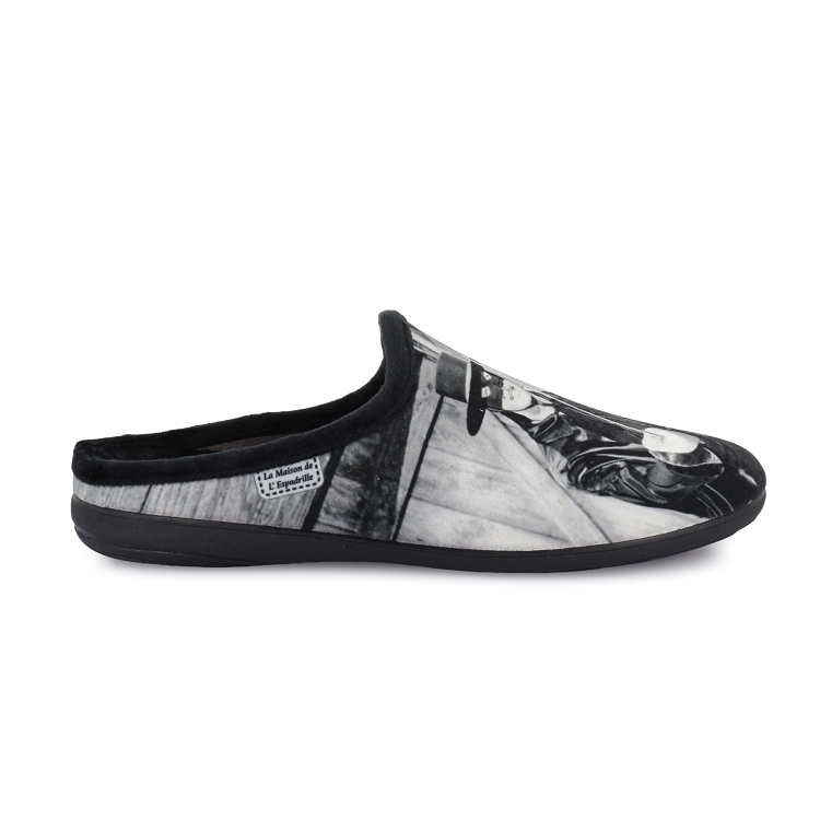 MAISON DE L ESPADRILLE MULES ZORO NOIR<br>NOIR