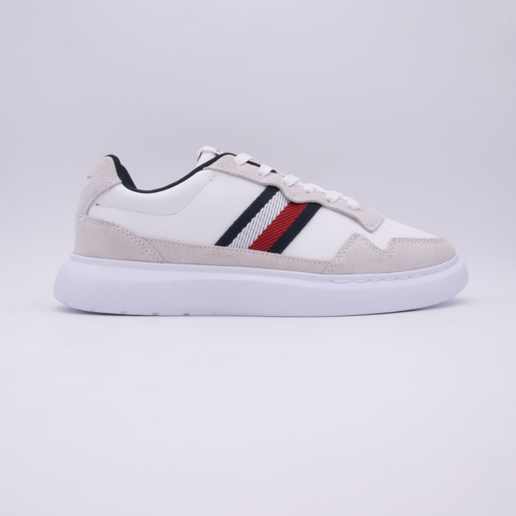Tommy hilfiger<br>lightweight leather mix cup blanc