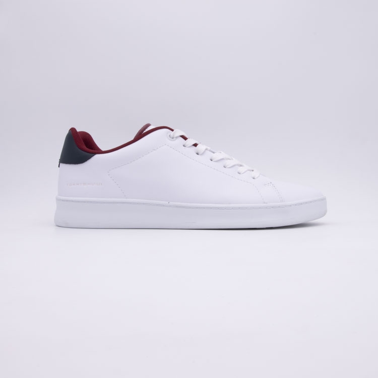 Tommy hilfiger<br>court sneaker leather cup blanc