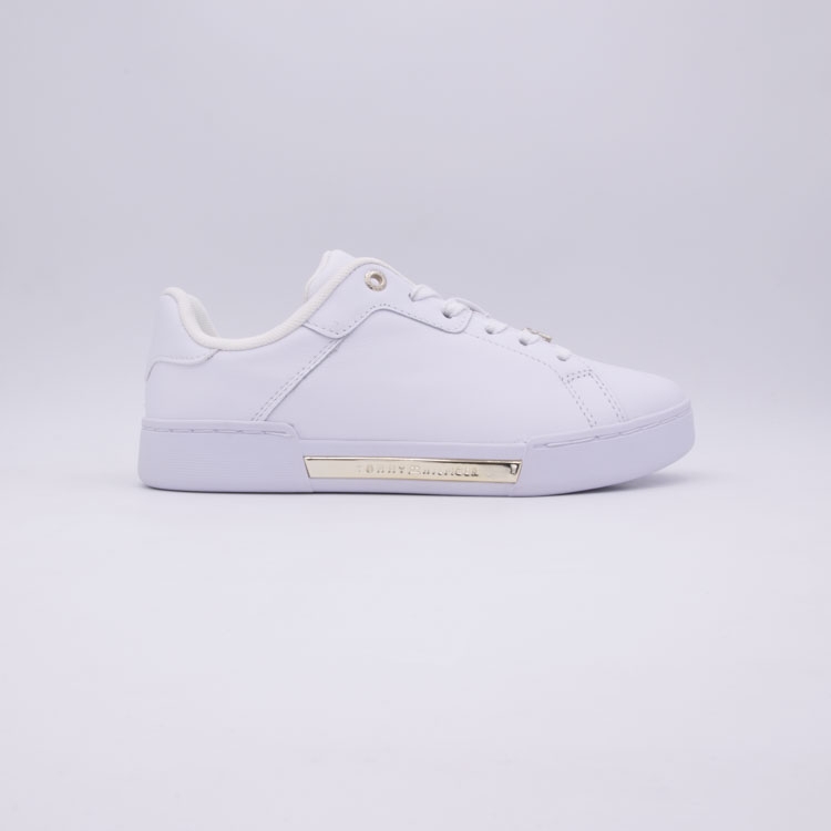 Tommy hilfiger<br>court sneakers golden blanc