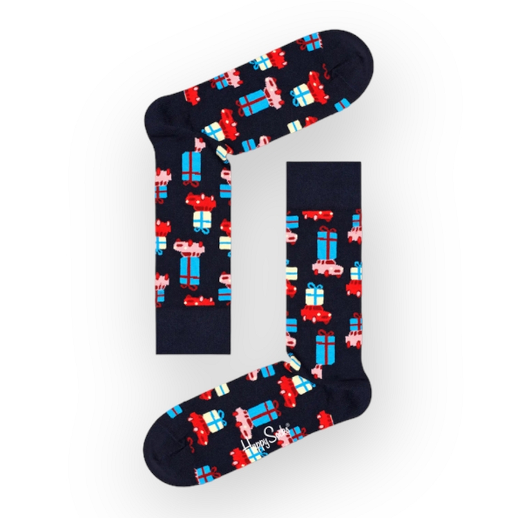 Happy socks<br>holiday shopping sock    