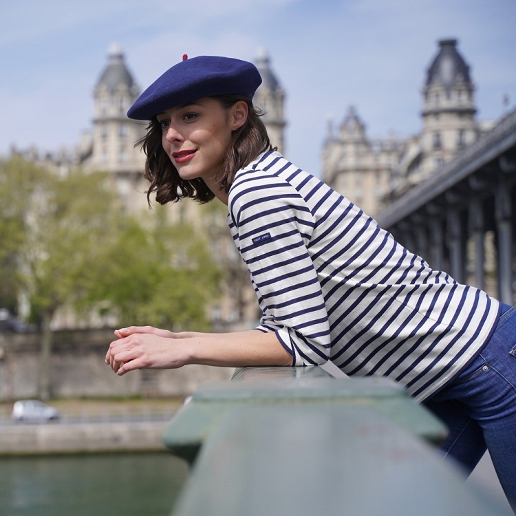 Le beret francais<br>beret mode am014 bleu