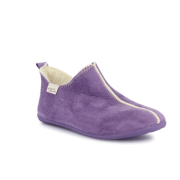 Maison de l espadrille<br>botillon laine violet violet7691401_2